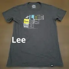Lee　ロゴプリントTシャツ　グレー茶系　Mのサムネイル