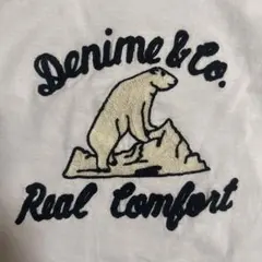 Denime　シロクマ刺繍Ｔシャツ M アメリカ製のサムネイル