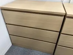 【東京八丁堀にて手渡し】IKEA MALM マルム3段チェスト 収納 組立済みのサムネイル