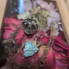 王冠デザインリング　アリス　イメージ　ネックレス　セット　ロリータ　コスプレ