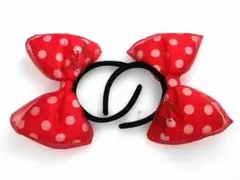 ミニーリボンカチューシャ　　2個セット