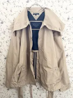 TOMMY HILFIGER ベージュスプリングジャケット ウエストベルト付きM