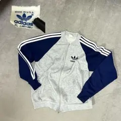 【年末セール！】【希少】80s前半adidasトラックジャケットサイズ46-48