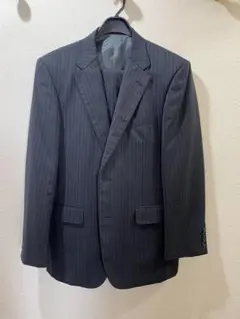 メンズビジネススーツ春夏用ダークブルーストライプ