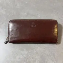 TAKEO KIKUCHI タケオキクチ　長財布　ラウンドジップ　レザー 本革