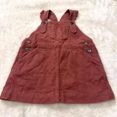 【Baby GAP】ピンクのコーデュロイ オーバーオールスカート 95 女の子