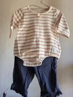 ＊ conoco ベビー ロンパース 70cm + 七分丈ボトムス セット＊