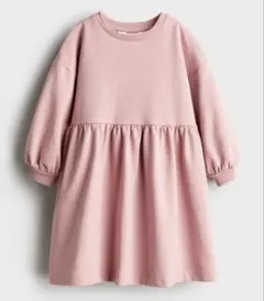 新品　H&M オーバーサイズスウェットワンピース　120/130 6-8Y