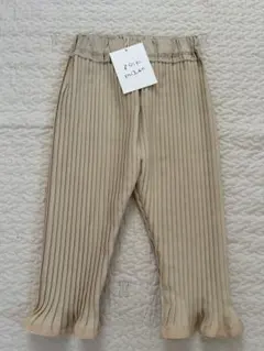 folkmade　ベージュ プリーツパンツ Sサイズ