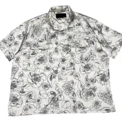 極美品 JACKROSE ジャックローズ 花柄 オープンカラーシャツ ホワイトのサムネイル