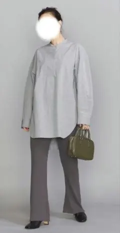 BEAUTY&YOUTH UNITED ARROWS スキッパーシャツ グレー