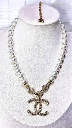 CCパール ゴールド ネックレス（週末値下）
