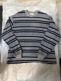 everyone border long sleeve tee shirt L