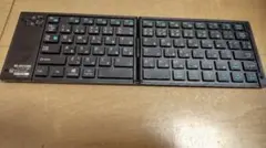 ELECOM Bluetooth 折りたたみキーボード 黒 TK-FLP01BK
