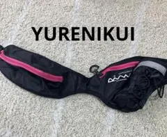 Yurenikui ユレニクイ ランニング用 ウエストポーチ ブラック/ピンク