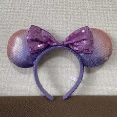 ディズニー カチューシャ 紫