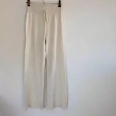 ユニクロ　ウォッシャブルニットリブパンツ