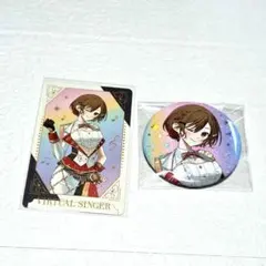 MEIKO プロセカ感謝祭　オーロラ箔押し缶バッジ　グリーティングカード