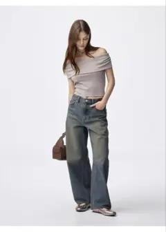 GU バレルレッグジーンズ Lサイズ