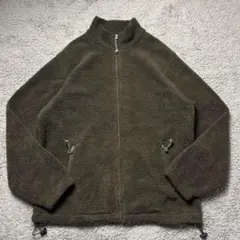 90s Chaps ボアジャケット フリース ダークグリーン 起毛