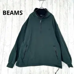 ビームス BEAMS×KANGOL ハーフジップ スウェット【M】コラボ 緑