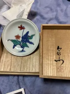 今右衛門 錦皿 飾皿 花柄 木箱・栞付き 有田焼