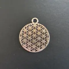 フラワーオブライフ　チャーム　プレート