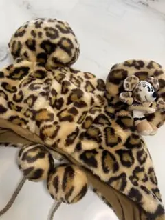 ディズニー ミニー ヒョウ柄ファンキャップ ブラウン