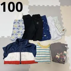 キッズ服 【100】まとめ売り　男の子　春夏服　9着セット 入園準備　保育園着