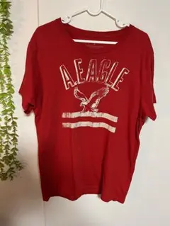 AMERICAN EAGLE OUTFITTERS レッドTシャツ Mサイズ