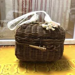 【SALE】　フランスアンティーク　ドールパニエ アンティーク バスケット パニエ | フランス 蓋付きのドール