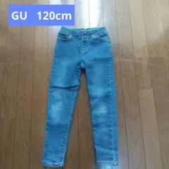 ジーユー キッズ 起毛 スキニー デニムパンツ 120cm