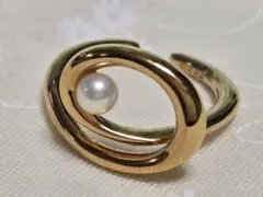 ete　パールのイヤーカフ　シルバー素材