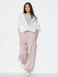 ユニクロ UNIQLO スウェットカーゴパンツ ピンク