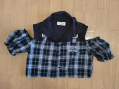 チェック柄半袖シャツ・ブラウス☆ 子供服150