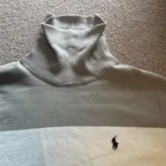 USA製 90s ポロラルフローレン ボーダー　ハイネックスウェット　S