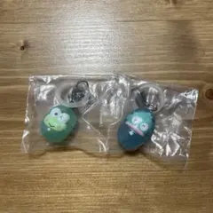 はぴだんぶい　めじるしアクセサリー　けろけろけろっぴ　ハンギョドン　ガチャガチャ