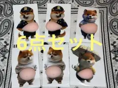 新製品　6点セット　柴犬 お腹ぷにぷにシール 3Dシール ステッカーシール帳