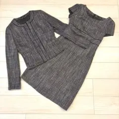 ◆美品◆ COMME CA ISM ノーカラー上下セット M フォーマル