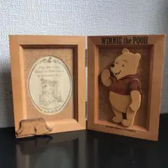木製フォトフレーム　プーさん