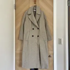 ZARA ダブルブレスト ロングコート グレー