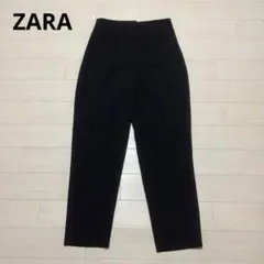 ZARA ザラ　タックデザイン テーパードパンツ ブラック Sサイズ