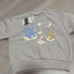 新品未使用　裏毛　どうぶつ柄　トレーナー　90