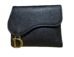 Christian Dior 黒 三つ折り財布