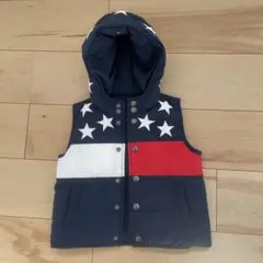 トミーヒルフィガー リバーシブル 2way ダウンベスト 星柄 90cm