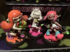 人気amiibo 3点　ガール　ネオンピンク　ヒメ（スプラトゥーン　アミーボ）