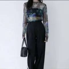 【ＷＥＢ完売品】MURUA ムルーア ペイントチュールトップス