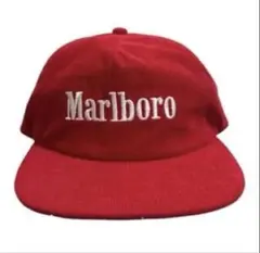 Marlboro コーデュロイキャップ レッド 80s 90s