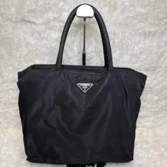 【三角ロゴ✨】　PRADA ハンドバッグ　トートバッグ　三角ロゴ　白タグ