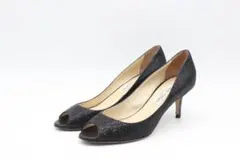 09■ジミーチュウ グリッターオープンパンプス(36半)